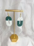 Asymmetrical Emerald Dangles