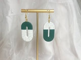 Asymmetrical Emerald Dangles